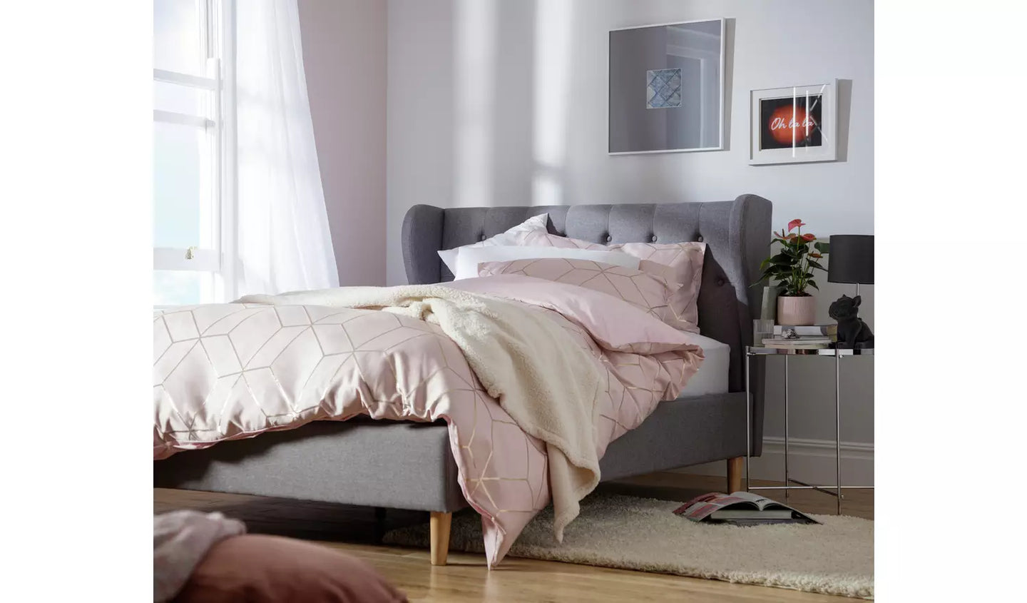 Condor Kingsize Fabric Bed Frame - Grey